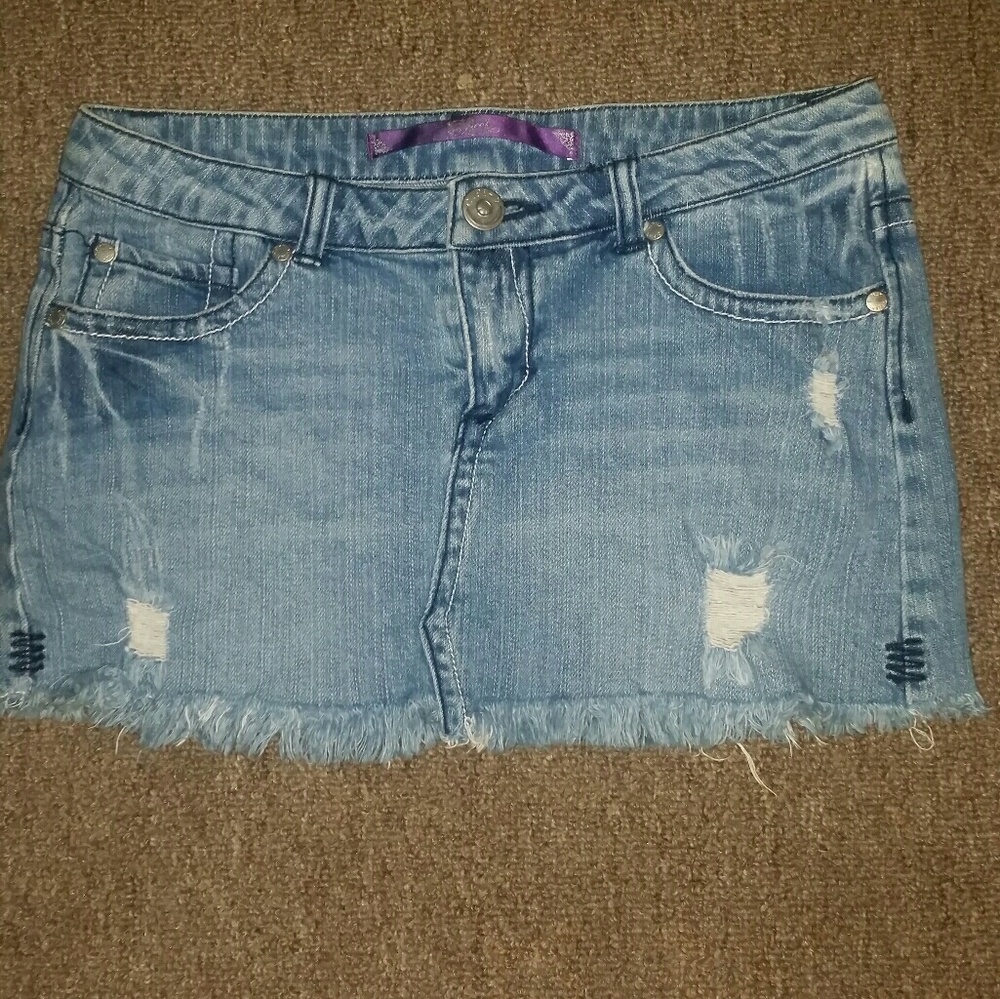 Mini denim skirt last chance! Like NEW!